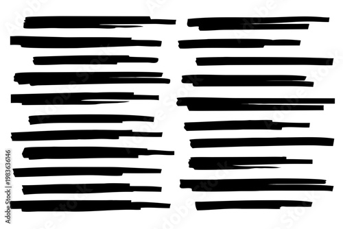 A dark minimalist image featuring blurred streaks of white light