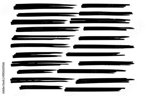 A dark minimalist image featuring scattered bright streaks and lines