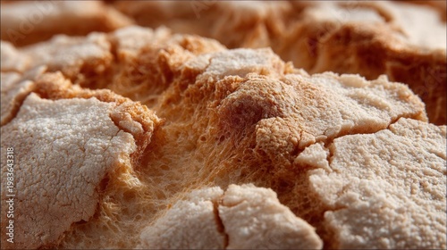 Close-up of a criss-cross pattern on a piece of bread. the bread appears to be freshly baked and has a golden-brown color.