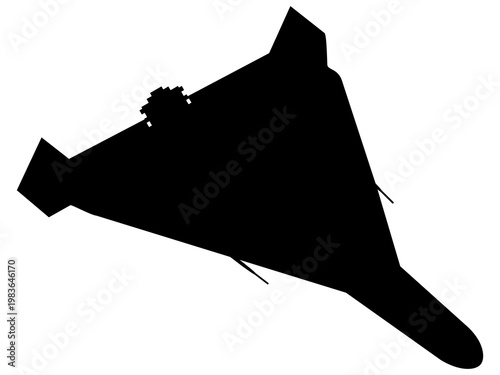 drone flying kamikaze, army shahed drone silhouette