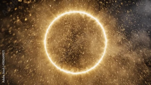 Wallpaper Mural Solar Eclipse in Space with Stars. Torontodigital.ca