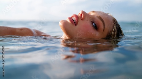 Man Jumps Into Ocean Waves From Rocky Shore in Bright Sunlight