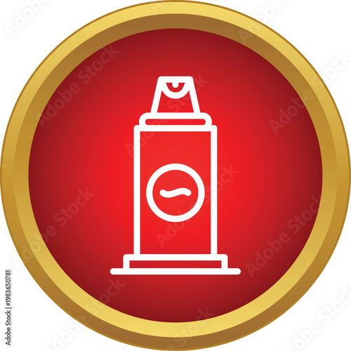 Shaving foam can icon representing personal care and grooming