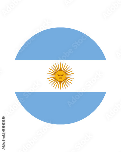 argentina flag button