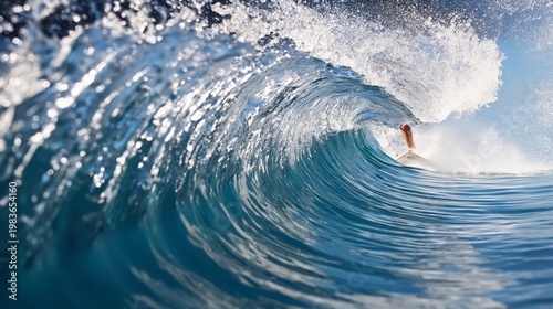 Surfing in Clear Ocean Waves During Daytime at a Sunny Beach Location