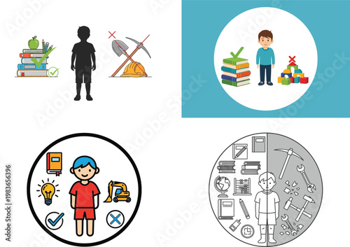 Exploring diverse professions and their associated tools and environments