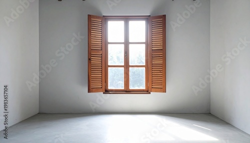 empty room with window