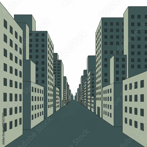 vector illustration of city buildings