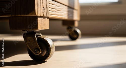 Rustic Furniture Casters in Natural Light