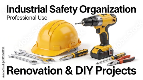 Industrial safety equipment used in renovation and diy projects