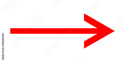 Short arrow vector icon. Isolated design element
