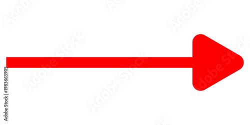 Short arrow vector icon. Isolated design element