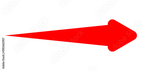 Short arrow vector icon. Isolated design element