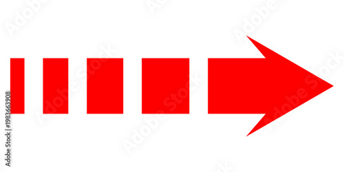Short arrow vector icon. Isolated design element