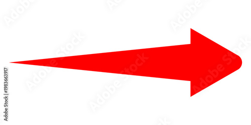 Short arrow vector icon. Isolated design element