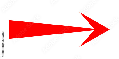 Short arrow vector icon. Isolated design element