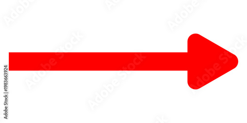 Short arrow vector icon. Isolated design element