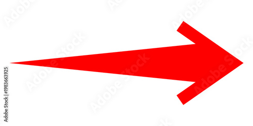 Short arrow vector icon. Isolated design element