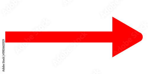 Short arrow vector icon. Isolated design element