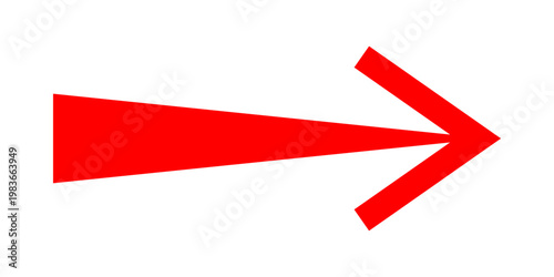 Short arrow vector icon. Isolated design element