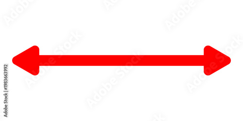 Short arrow vector icon. Isolated design element