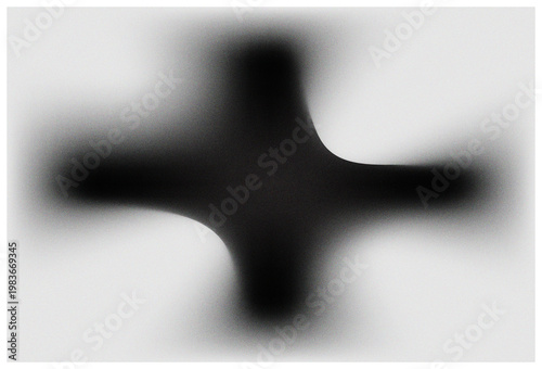 Dark Abstract Shape Gradient Grainy Background