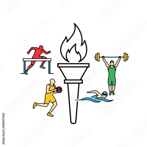 Sports and Fitness Competition Torch