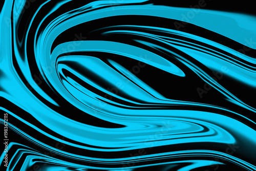 Photos Fluid Abstract Background Blue Swirls on Black