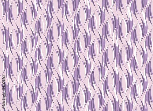 Stylish flourish swirl line petal ornament seamless pattern. Abstract vintage...