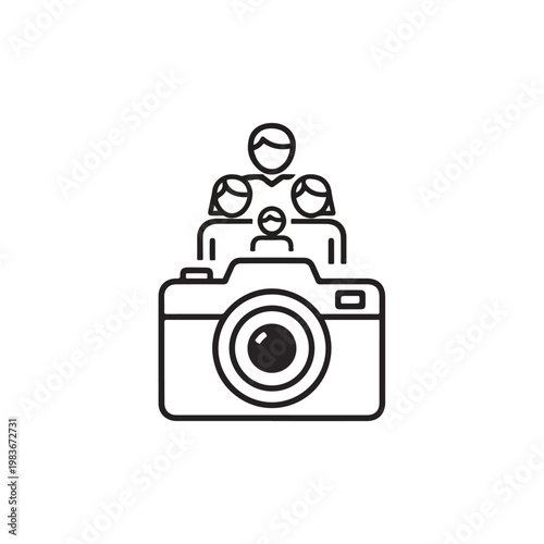 Family Portrait Behind Camera