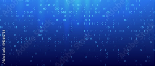 Code binary matrix data background. Technology software abstract binary code program blockchain digital