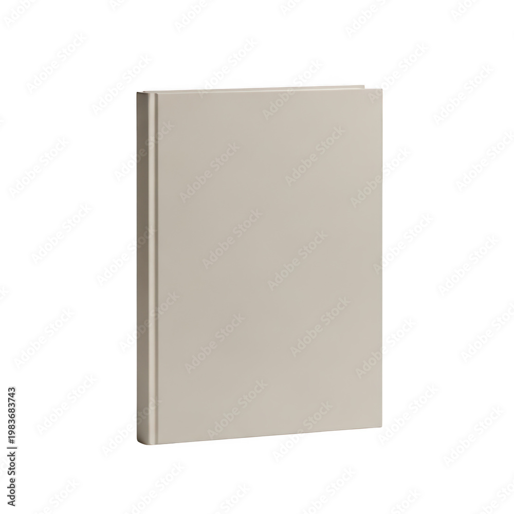 Naklejka premium Minimalist beige cabinet door with clean, flat panel design Isolated png