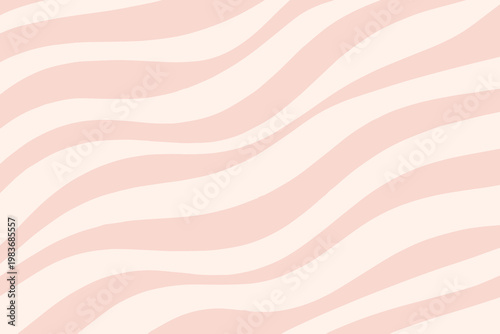 Peach blush nude wavy stripe seamless pattern, vector background
