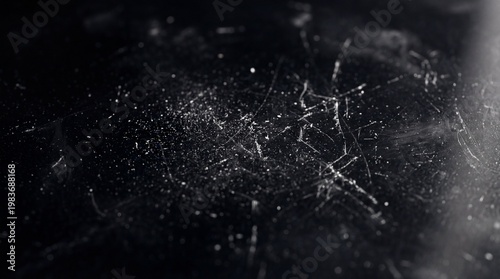 white dust and scratches on a black background. 