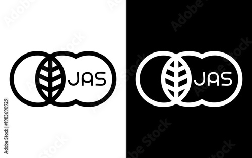 JAS (Japan Agricultural Standard) BLACK LOGO SVG