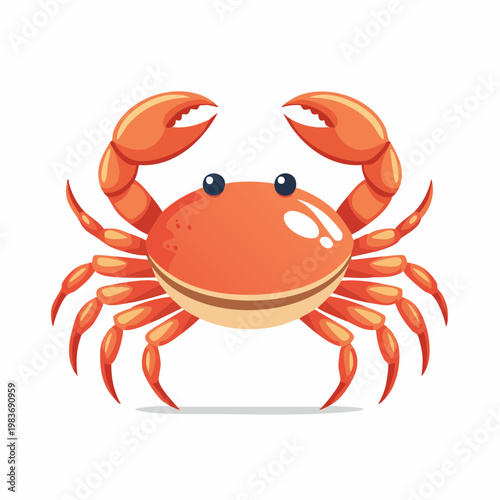 カニイラストアイコンシンプル素材