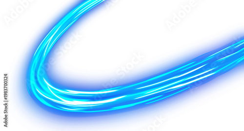 Cyber Blue Neon Energy Speed Wave Transparent