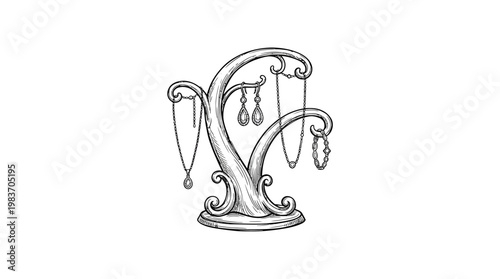 Elegant Jewelry Display Stand