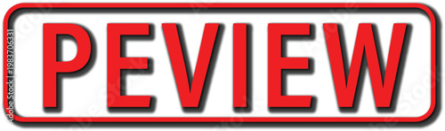 Update Typography Vector Badge, Bold Red 3D Text on White Pill Frame, Scalable EPS Software and System Asset