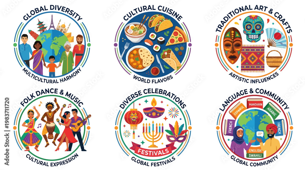 © Bening - Celebrating global diversity with multicultural harmony and cultural expression through food art music