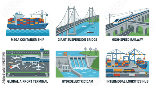 Modern transportation systems and infrastructure for global connectivity and logistics