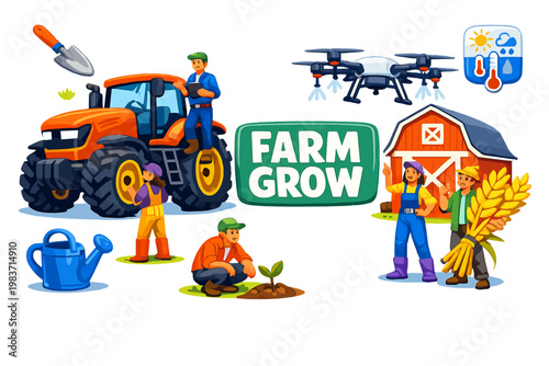 Knowledge Learning Outline Icons. Knowledge and learning editorial banner with geometric characters beside an oversized brain and large open book across the