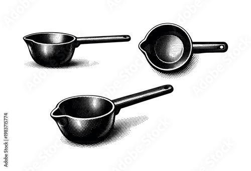 Flask mold frame A casting flask mold frame depicted as a single object in three angles showing top view, side structure, and assembled form with precise