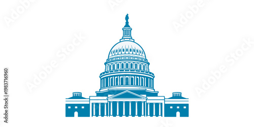 US Capitol Building Washington DC Landmark.