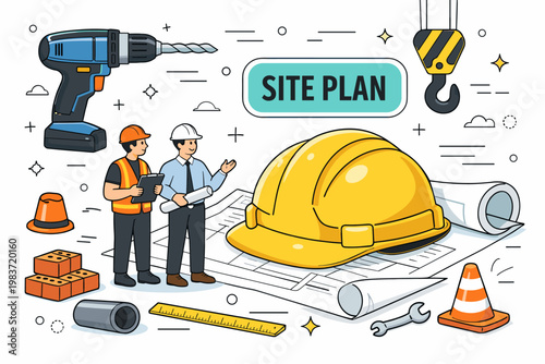 Construction Engineering Works. Construction, engineering, renovation, maintenance, plumbing, electrical work and industrial equipment. minimalist editorial