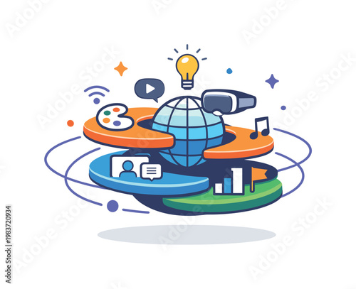 Blue dragonfly angled orientation. A realistic blue dragonfly is presented as one object shown in three angled views emphasizing overall balance, wing span,