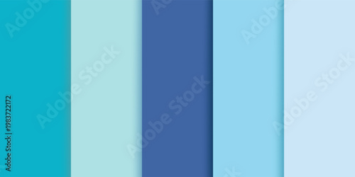 Abstract geometry flat lay pastel blue and turquoise colored paper texture minimalism background. Minimal geometric shapes and lines template.