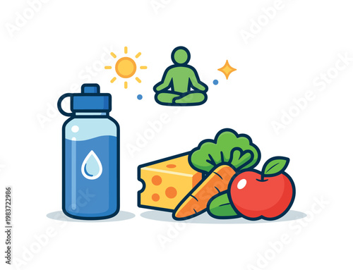 Family nutrition brings together a healthy meal, shared table elements, and a warm decorative touch, expressing care, togetherness, and the role of balanced