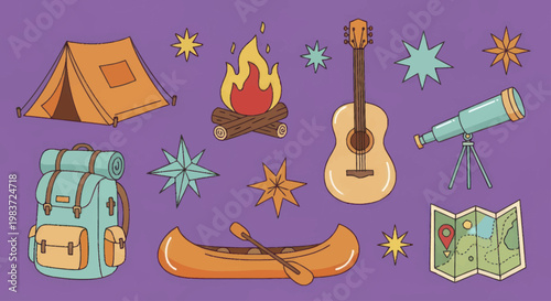 Camping and Outdoor Adventure Gear Collection.