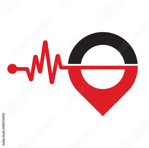 Medical Point logo designs concept vector. Healthcare Logo designs template.